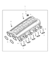 Diagram for 2013 Dodge Viper Intake Manifold - 5038554AD