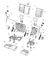 Diagram for 2018 Jeep Wrangler Seat Cushion - 68194854AA