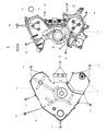 Diagram for 2008 Dodge Grand Caravan Timing Cover - 4892136AB