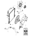 Diagram for Dodge Nitro Engine Cooling Fan - 68003968AB