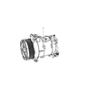 Diagram for Chrysler Sebring A/C Compressor - 55111408AD