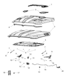 Diagram for Ram 1500 Hood Latch - 68159725AB