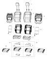 Diagram for 2020 Jeep Wrangler Seat Cover - 6PT75NR3AG