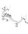 Diagram for Dodge Ram 2500 Sway Bar Kit - 52121754AC