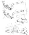 Diagram for 2001 Jeep Cherokee Exhaust Pipe - 52101112AF