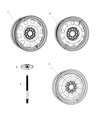 Diagram for 2017 Jeep Compass Spare Wheel - 5105032AB