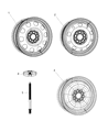 Diagram for Dodge Avenger Spare Wheel - 5105079AC