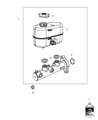 Diagram for 2020 Ram 2500 Brake Master Cylinder - 68433359AA