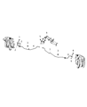 Diagram for Ram 4500 Brake Line - 68371722AB