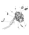 Diagram for 2002 Dodge Caravan Oxygen Sensor - 4686938AB