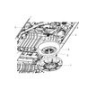 Diagram for 2014 Ram C/V Spare Wheel - 4721567AC