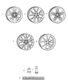 Diagram for 2015 Dodge Durango Spare Wheel - 5NL76CDMAA