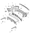 Diagram for 2009 Dodge Grand Caravan Bumper - 68048158AA