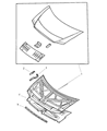 Diagram for Chrysler Voyager Hood - 4860455AB