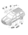 Diagram for Dodge Durango Mirror Switch - 56040676AA