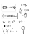 Diagram for Jeep Wrangler Car Key - 68001702AA