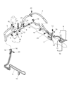 Diagram for 2004 Dodge Stratus Power Steering Hose - MR130914