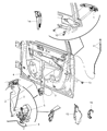 Diagram for Dodge Magnum Door Latch Assembly - 4589071AC