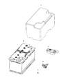 Diagram for 2021 Ram 1500 Car Batteries - 56029635AC