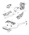 Diagram for Dodge Caliber Muffler - 5105674AE