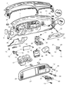 Diagram for 1999 Dodge Dakota Headlight Switch - 56021675AB