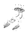 Diagram for Jeep Compass Fuel Tank Strap - 68489737AA