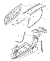 Diagram for 2002 Chrysler Prowler Weather Strip - 4786214AC