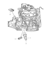 Diagram for Dodge Dart Back Up Light Switch - 68110115AA