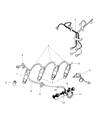 Diagram for 2000 Jeep Cherokee Fuel Injector - 4886231AA