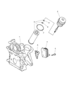 Diagram for 2002 Dodge Sprinter 3500 Oil Cooler - 5080402AA