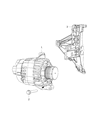 Diagram for 2016 Jeep Renegade Alternator - 4727796AA