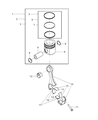 Diagram for Mopar Rod Bearing - 68032266AA
