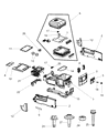 Diagram for 2011 Ram 1500 Armrest - 1WF78GTVAB