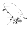 Diagram for 2001 Dodge Dakota Throttle Cable - 53031715AA