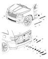 Diagram for Jeep Grand Cherokee Emblem - 68409494AA