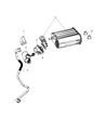 Diagram for Chrysler Vapor Canister - 4578587AC