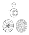 Diagram for 2014 Dodge Challenger Wheel Cover - 5PG66LAUAA