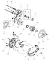 Diagram for Dodge Neon Wheel Hub - 5003549AA