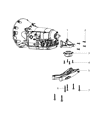 Diagram for Dodge Magnum Transmission Mount - 4578063AE