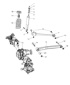 Diagram for 2009 Jeep Wrangler Shock Absorber - 68003303AE