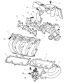 Diagram for 2002 Dodge Stratus Intake Manifold - 4853696AD