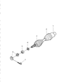 Diagram for 2000 Dodge Durango Axle Shaft - 5015964AA