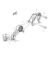 Diagram for 2010 Jeep Compass Engine Mount - 5105495AF