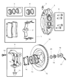 Diagram for Dodge Brake Caliper - 5136154AA