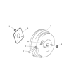 Diagram for Chrysler Sebring Brake Booster Vacuum Hose - 4616497