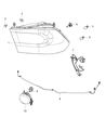 Diagram for Ram 2500 Headlight - 68270497AD