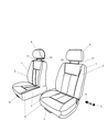 Diagram for 2008 Dodge Dakota Armrest - QD701D5