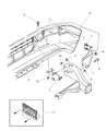 Diagram for 1999 Dodge Dakota Bumper - 55076871AB