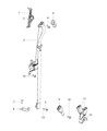 Diagram for 2001 Dodge Grand Caravan Seat Belt - 4680233