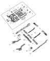 Diagram for 2020 Ram 1500 Rear Crossmember - 68437323AA